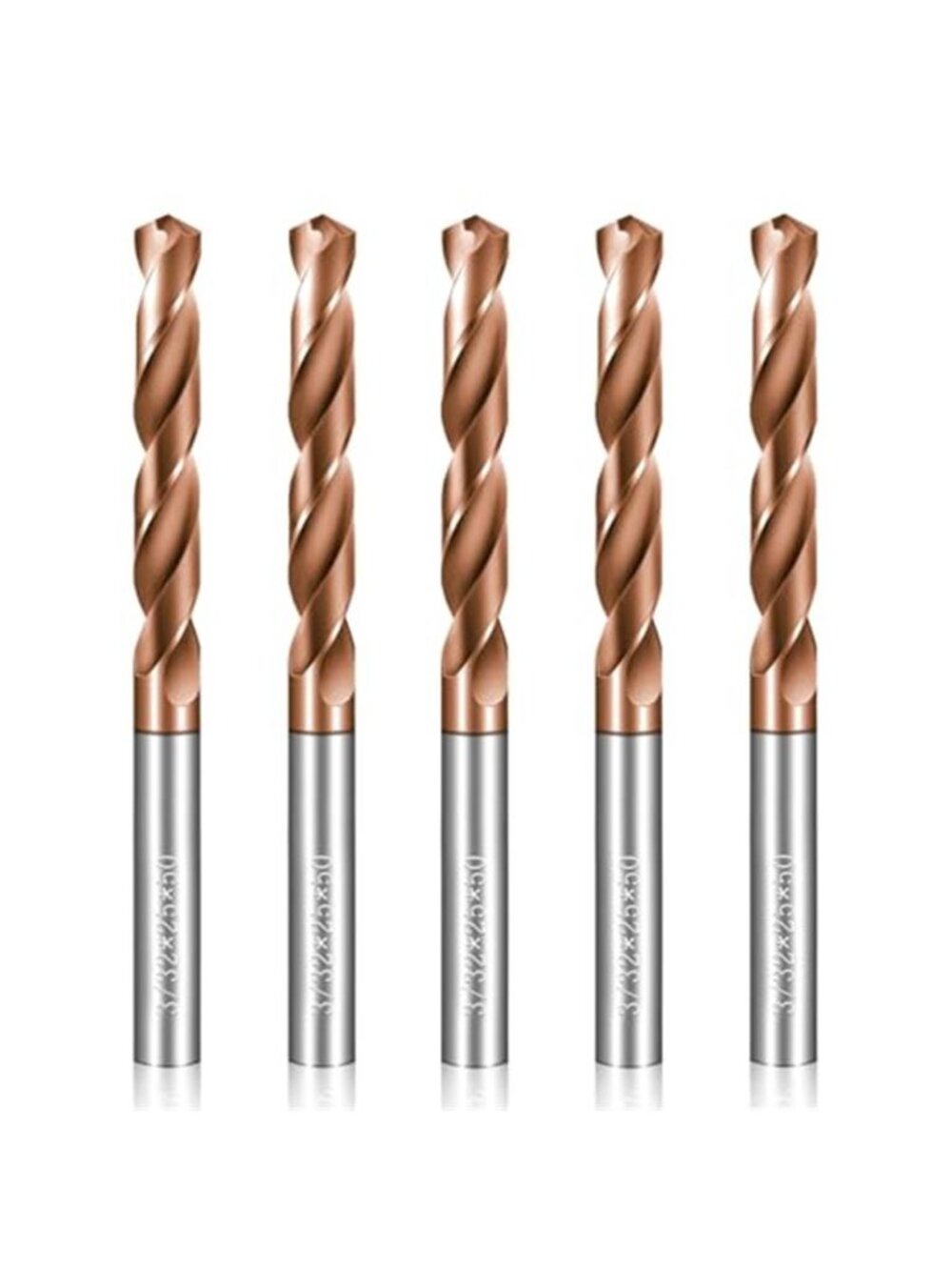 New Solid Carbide 3/32" Drill Bits, Tungsten Carbide Drill Bit Set with TISIN
